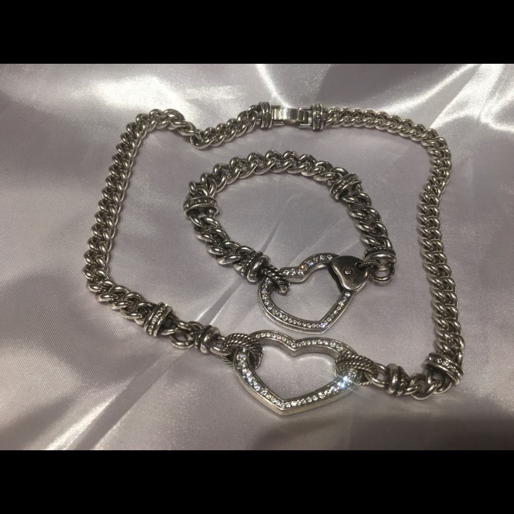 Brighton Urban Lights Heart Necklace & Bracelet